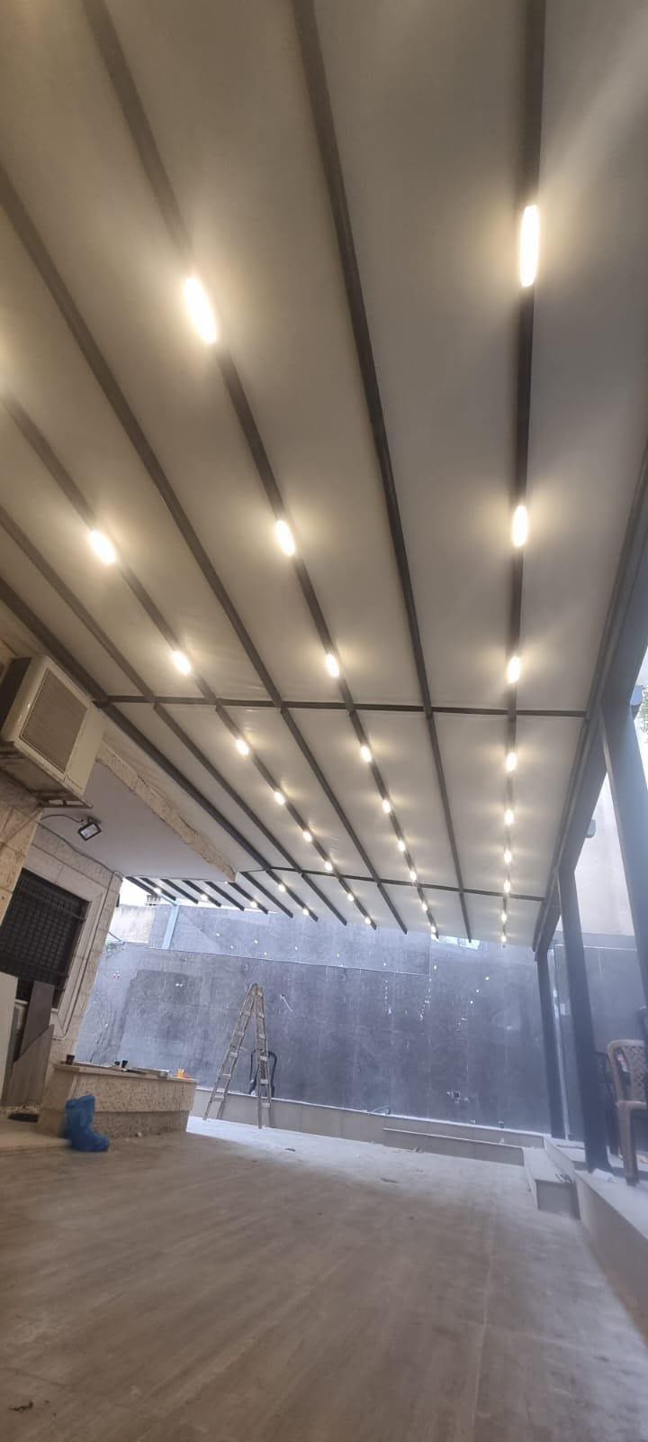 פרגולת PVC נאספת — רביב-ים פתרונות הצללה